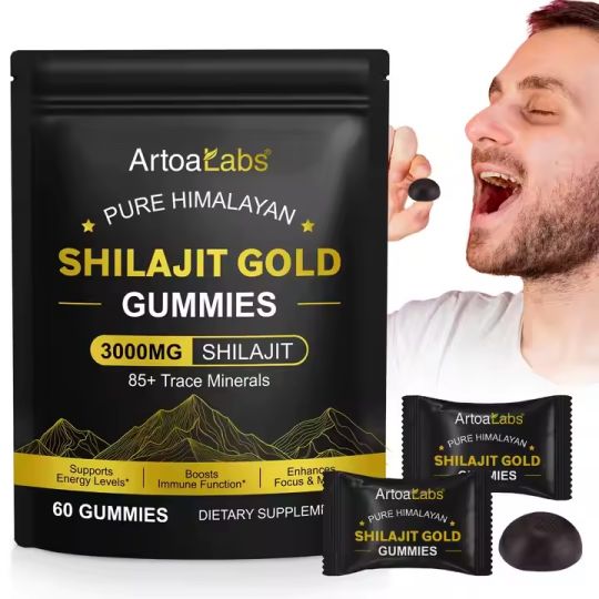 Organic Himalayan Shilajit Gold 60 Gummies 3000mg