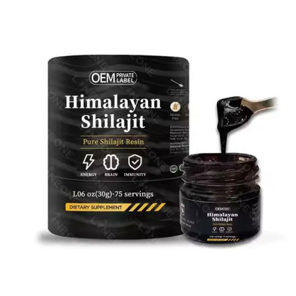 30MG Himalayan Shilajit Herbal Supplement Capsules Resin