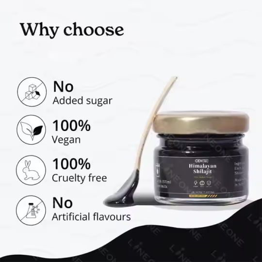 30MG Himalayan Shilajit Herbal Supplement Capsules Resin
