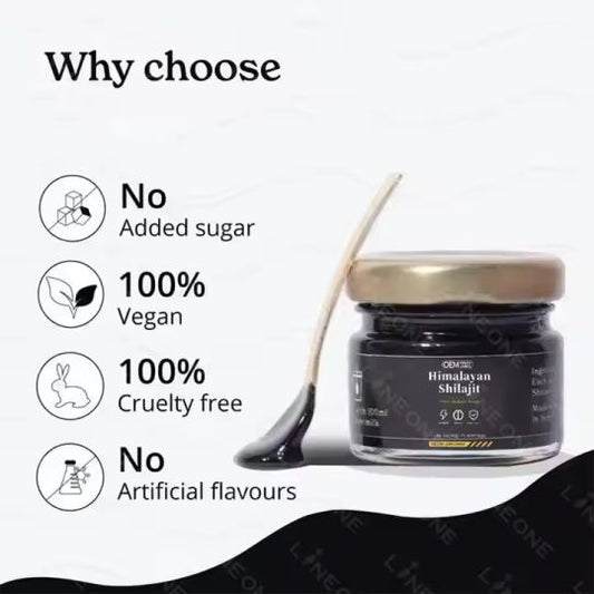 30MG Himalayan Shilajit Herbal Supplement Capsules Resin