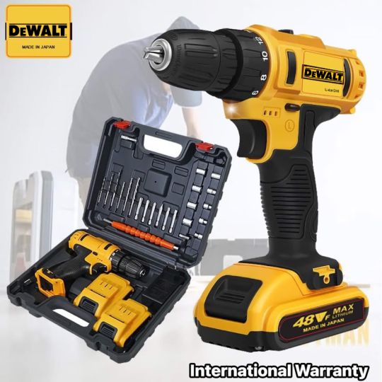 Dewalt- 2 Lithium Batteries Electric Drill