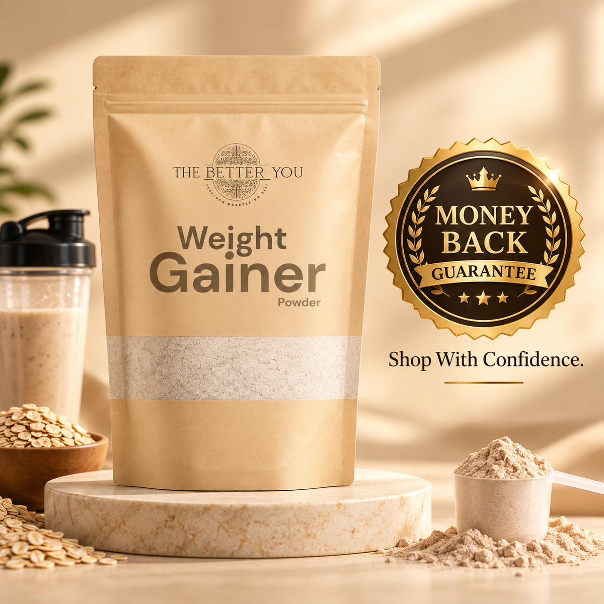 Weight Gainer Powder – 100% Money Back Guarantee
